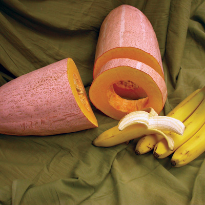 (Whole 1 oz) ฟักทองกล้วยสีชมมพู - Pink Banana Squash