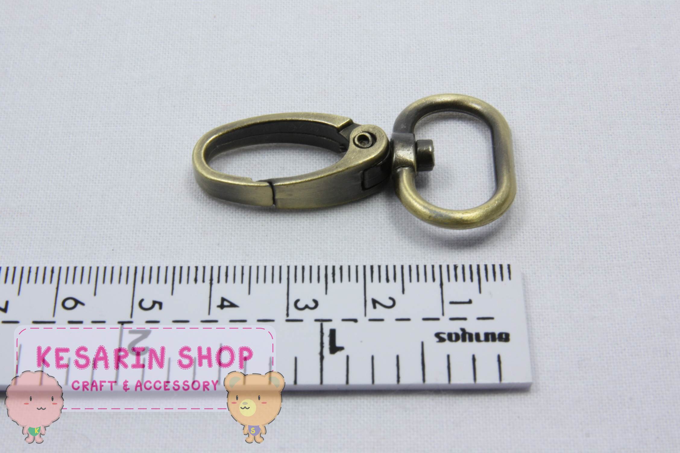 คอหมา สีทองรมดำ ขนาด 4.50 cm