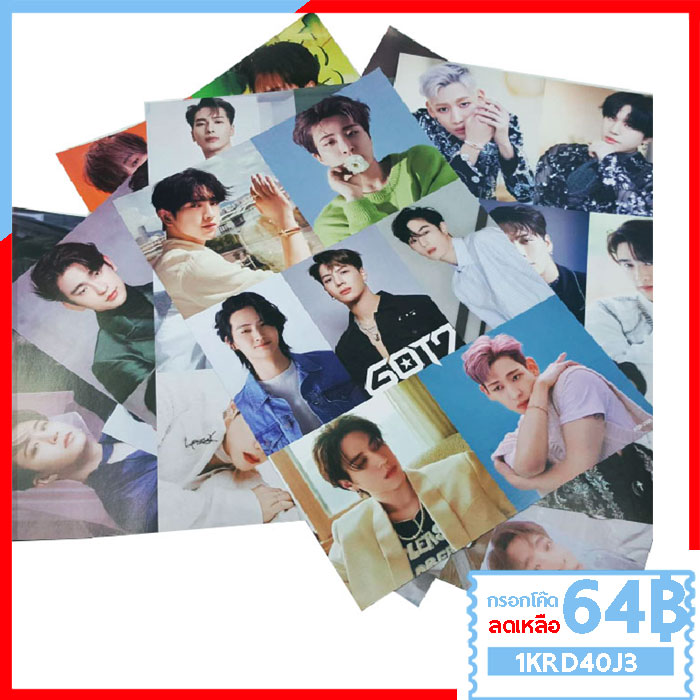 KGTO76 โปสเตอร์ GOT7 ของแฟนเมด ติ่งเกาหลี 1 ชุด 8 แผ่น แผ่นใหญ่ ขนาด A3