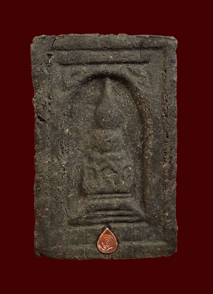 หลวงพ่อทวดเนื้อว่านดินกากยายักษ์ พิมพ์กลักไม้ขีดฝังตะกรุด อาจารย์ทอง วัดสำเภาเชย รุ่นสุวรรณมงคล ปี 2548