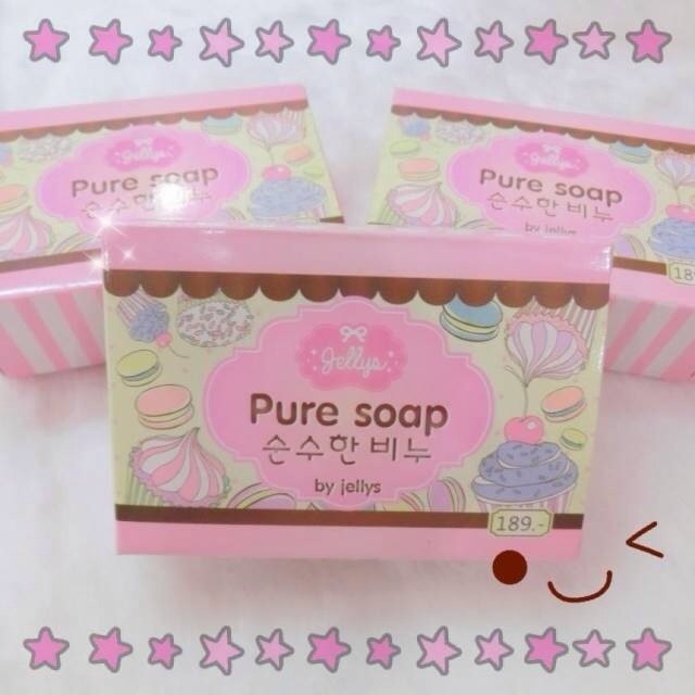Pure Soap by Jellys สบู่เจลลี่ หัวเชื้อผิวขาว หน้าใส