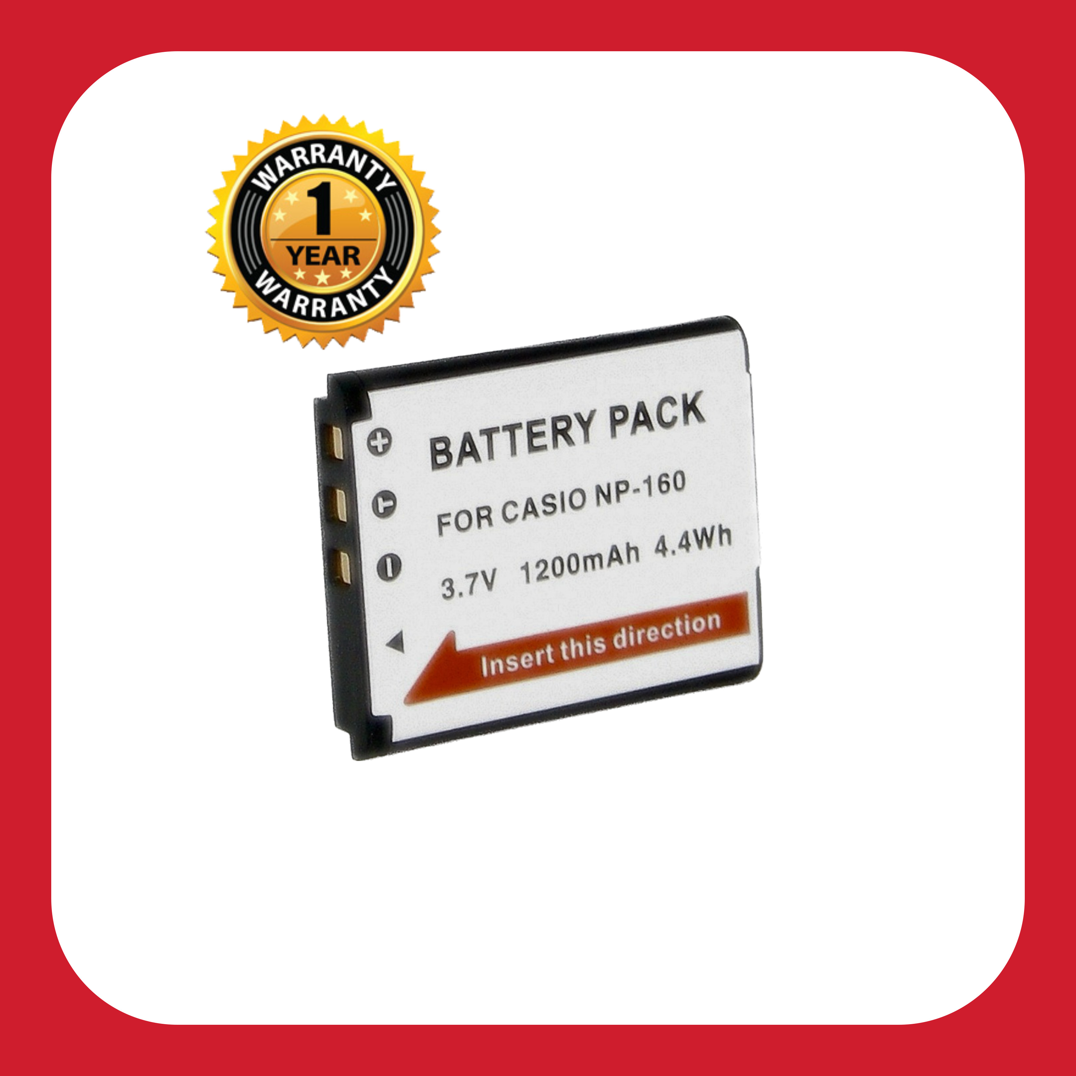 แบตเตอรี่ คาสิโอ NP 160/Casio Battery NP 160 แบตเตอรี่กล้อง Casio NP 160 Battery แบตคาสิโอ ใช้กับกล้อง Casio