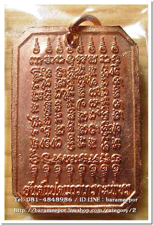 เหรียญมหายันต์เสือสั่งฟ้าเก้ายอดเกราะเพชร หลังยันต์แปดแถวเกราะเพชร พิธีเสาร์ ๕ เนื้อทองแดงนอก