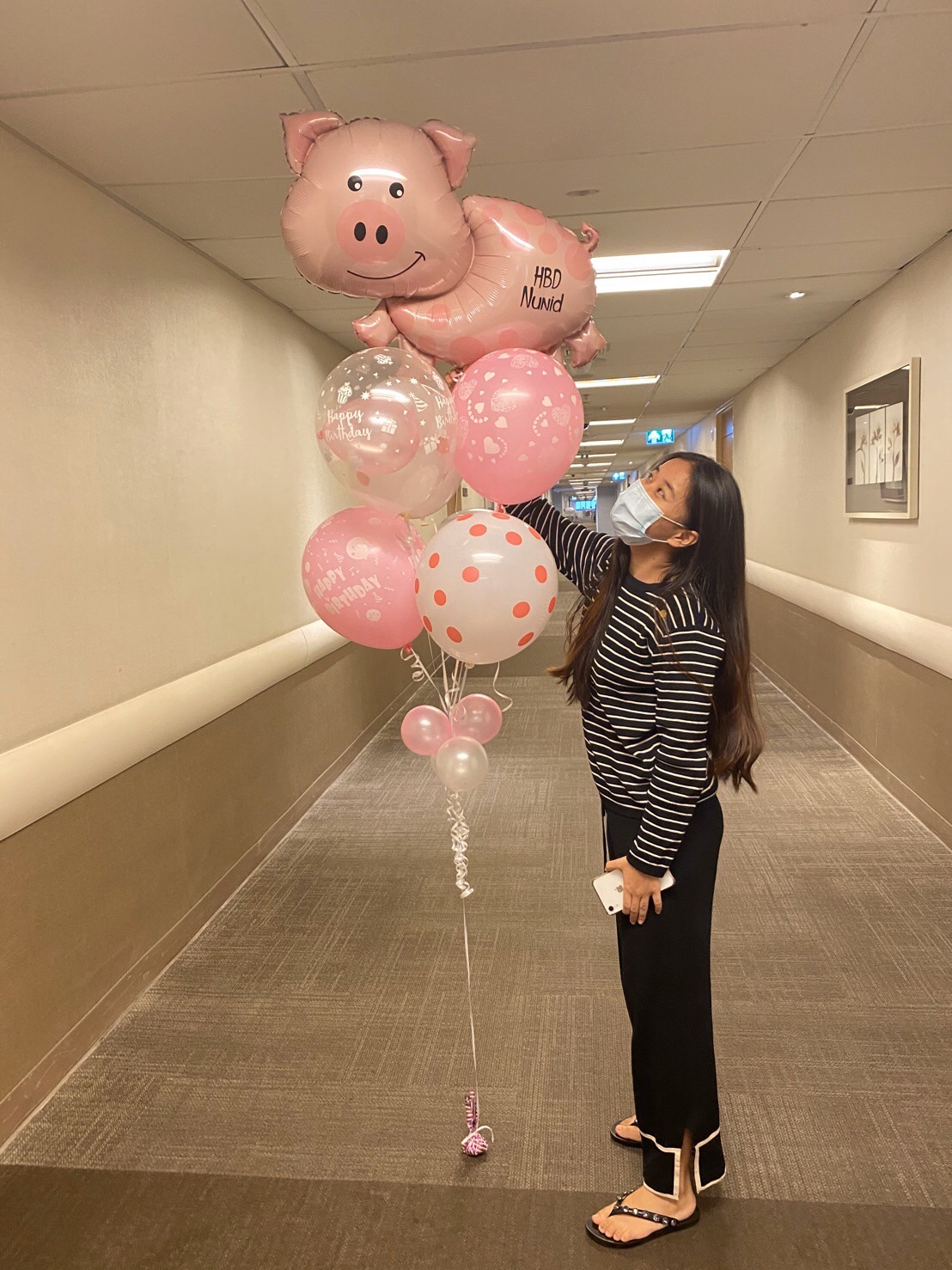 ลูกโป่งหมูวันเกิด