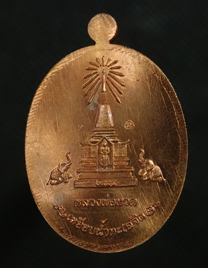 *รุ่งดัง เหรียญมีเสน่ห์..เกจิดังหลายท่านปลุกเสก* เหรียญบารมีหลวงพ่อทวด ปี2554 เนื้อทองแดงผิวไฟ