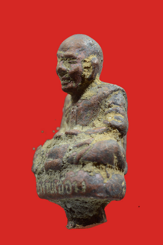 รูปเหมือนหล่อโบราณดินไทย พ่อท่านเอื้อม สำนักสงฆ์สวนป่าตลิ่งชัน จ.พัทลุง