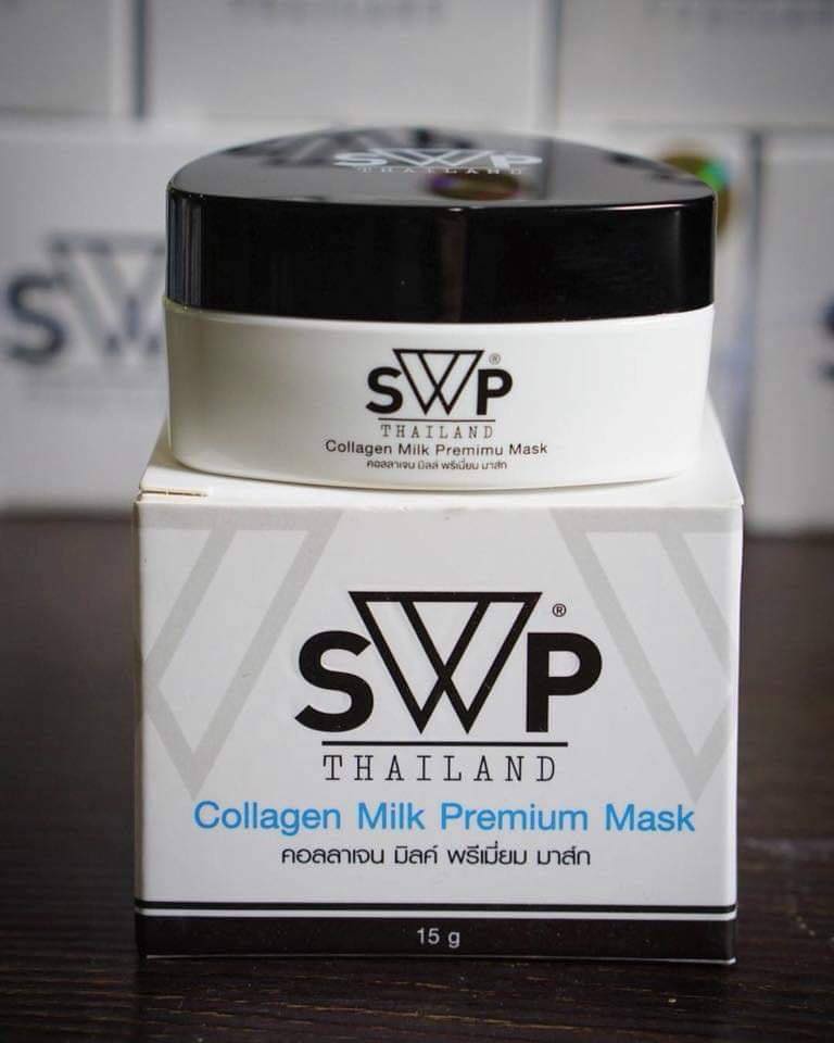 Collagen Milk Premium Mask By SWP Thailand คอลลาเจน มิลค์ พรีเมี่ยม มาส์ก