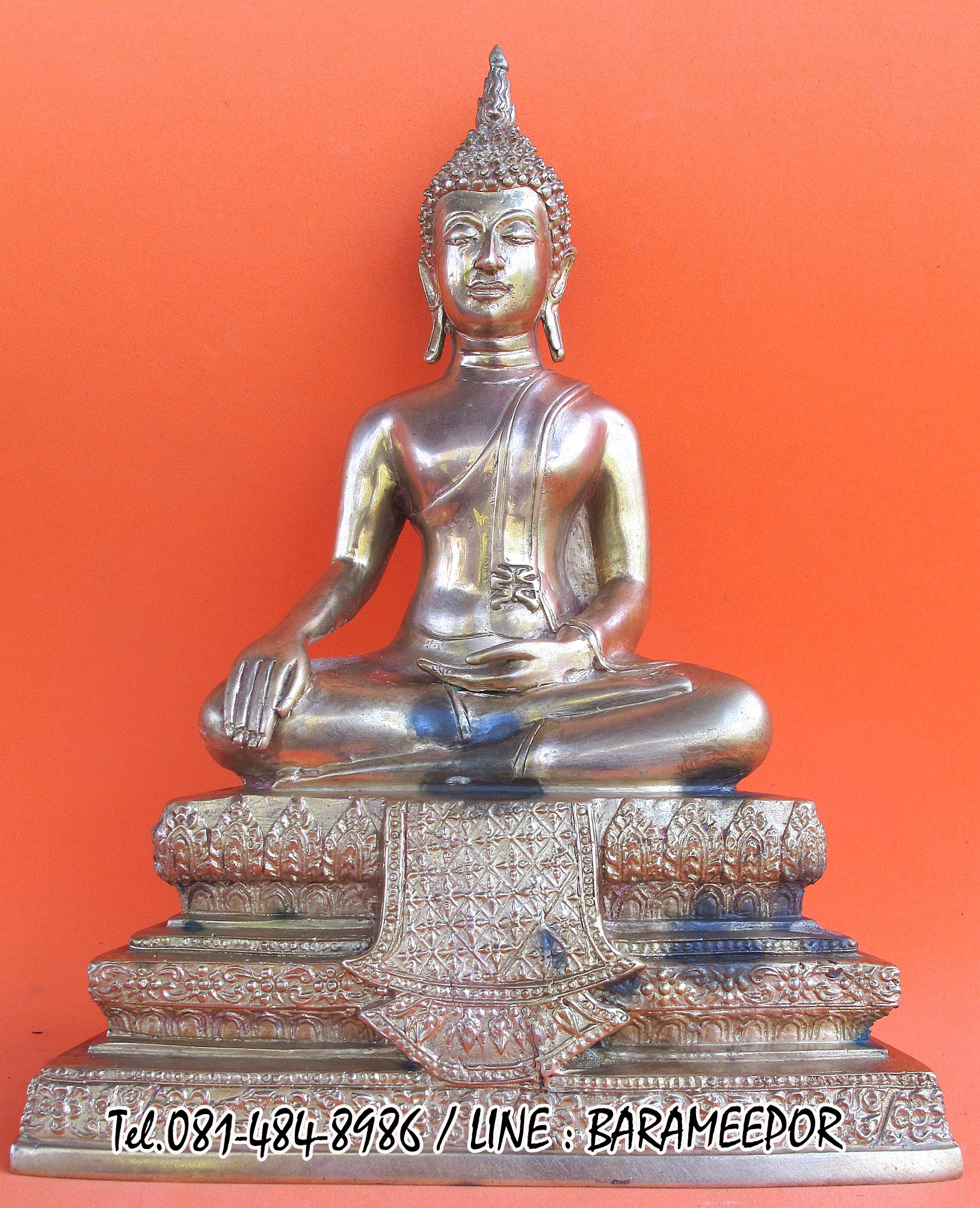 พระบูชา พระสุพรรณรังษี วัดเขากอบ อ.ห้วยยอด จ.ตรัง ปี พ.ศ.2555 เนื้อทองเหลือง