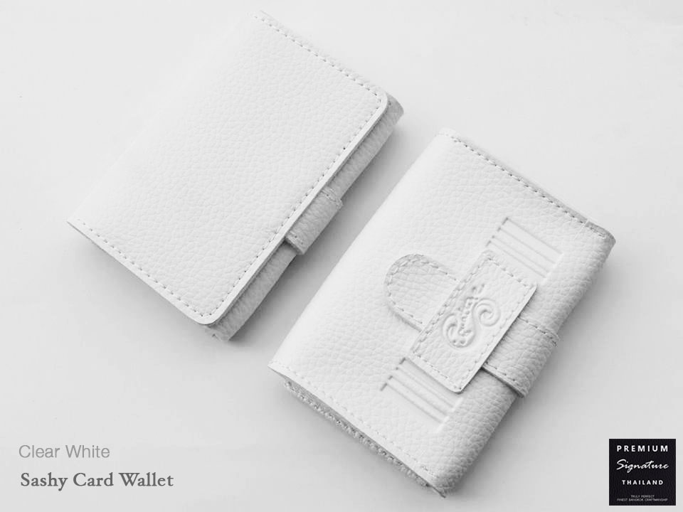 Clear White(ขาว) - Sashy Card Wallet