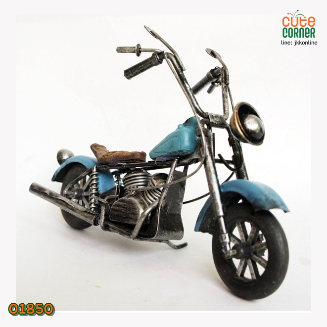 โมเดลรถมอเตอร์ไซค์ M245-Blue ฟรีค่าส่ง