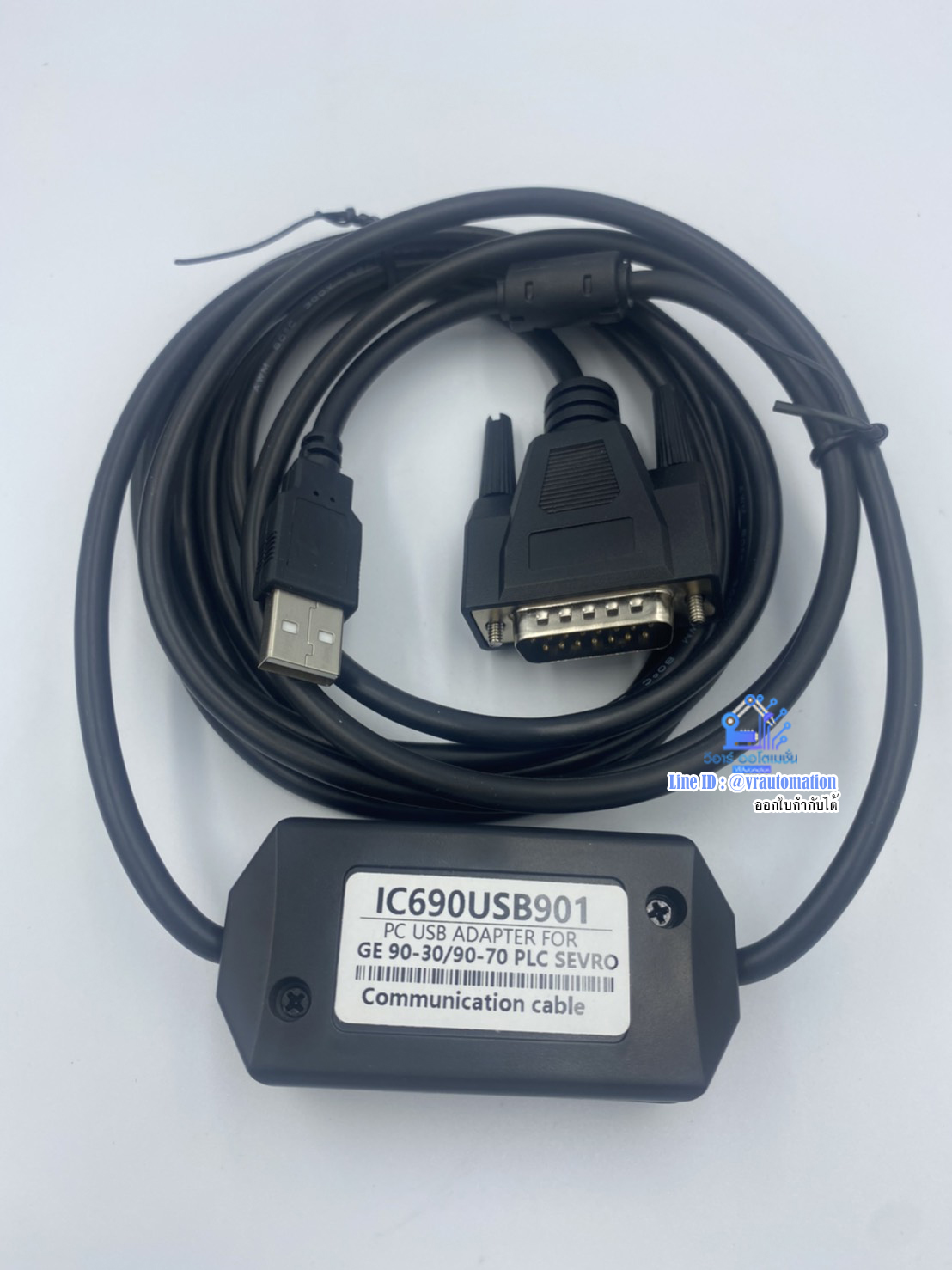 สายโหลด PLC GE FANUC รุ่น GE90-30 GE90-70 แบบ DB - 15 ตรงกับรุ่น IC690USB901, USB-GE90