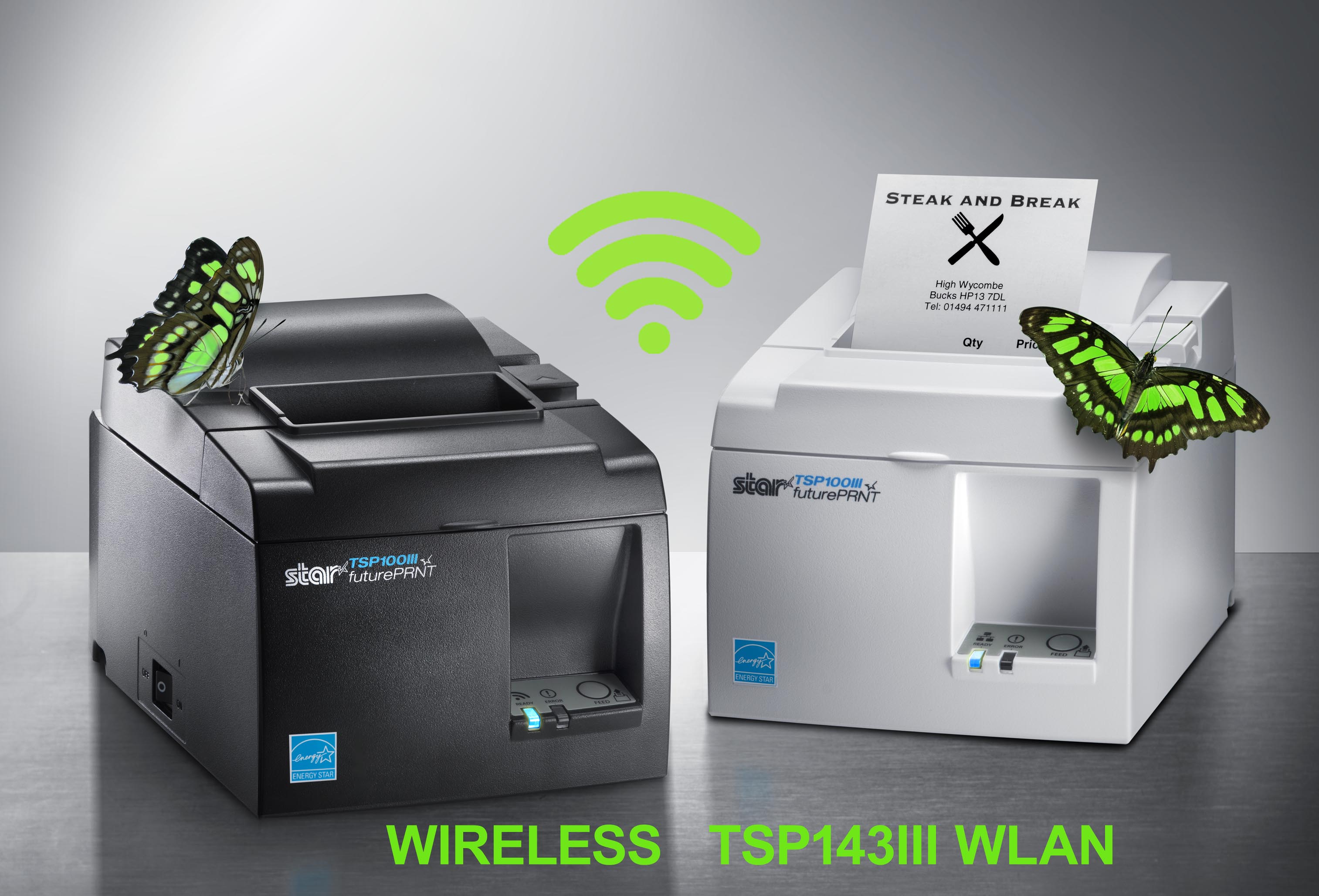 เครื่องพิมพ์ใบเสร็จไร้สาย STAR Micronic TSP143III รุ่น WiFi Interface - TSP143IIIW (TSP100IIIW)