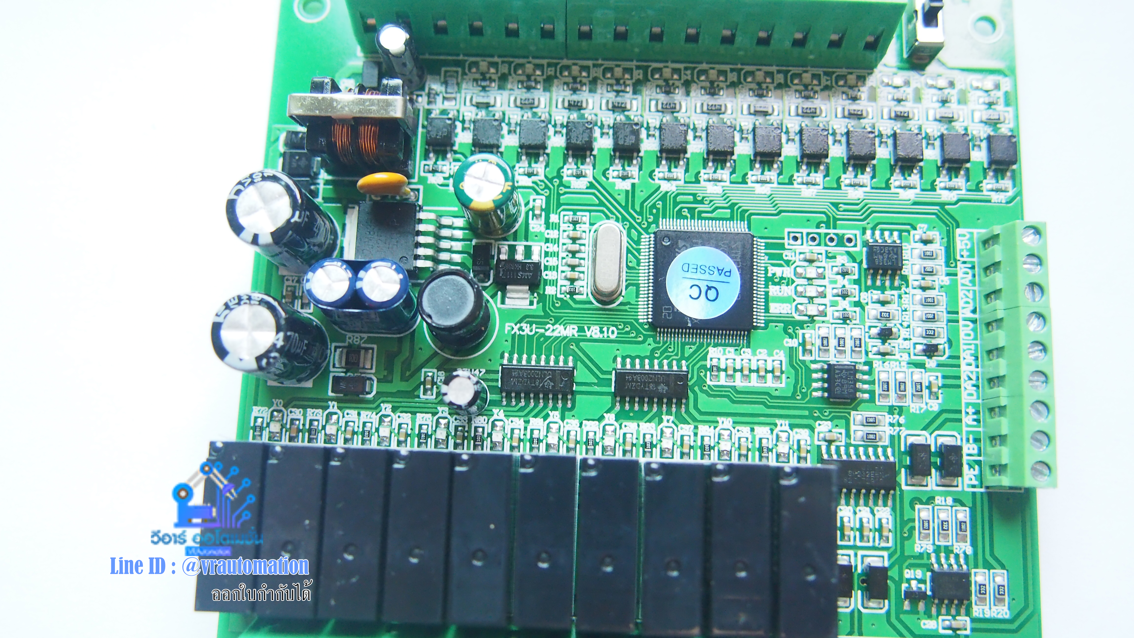 FX3U-22MR-2AD2DA PLC Board