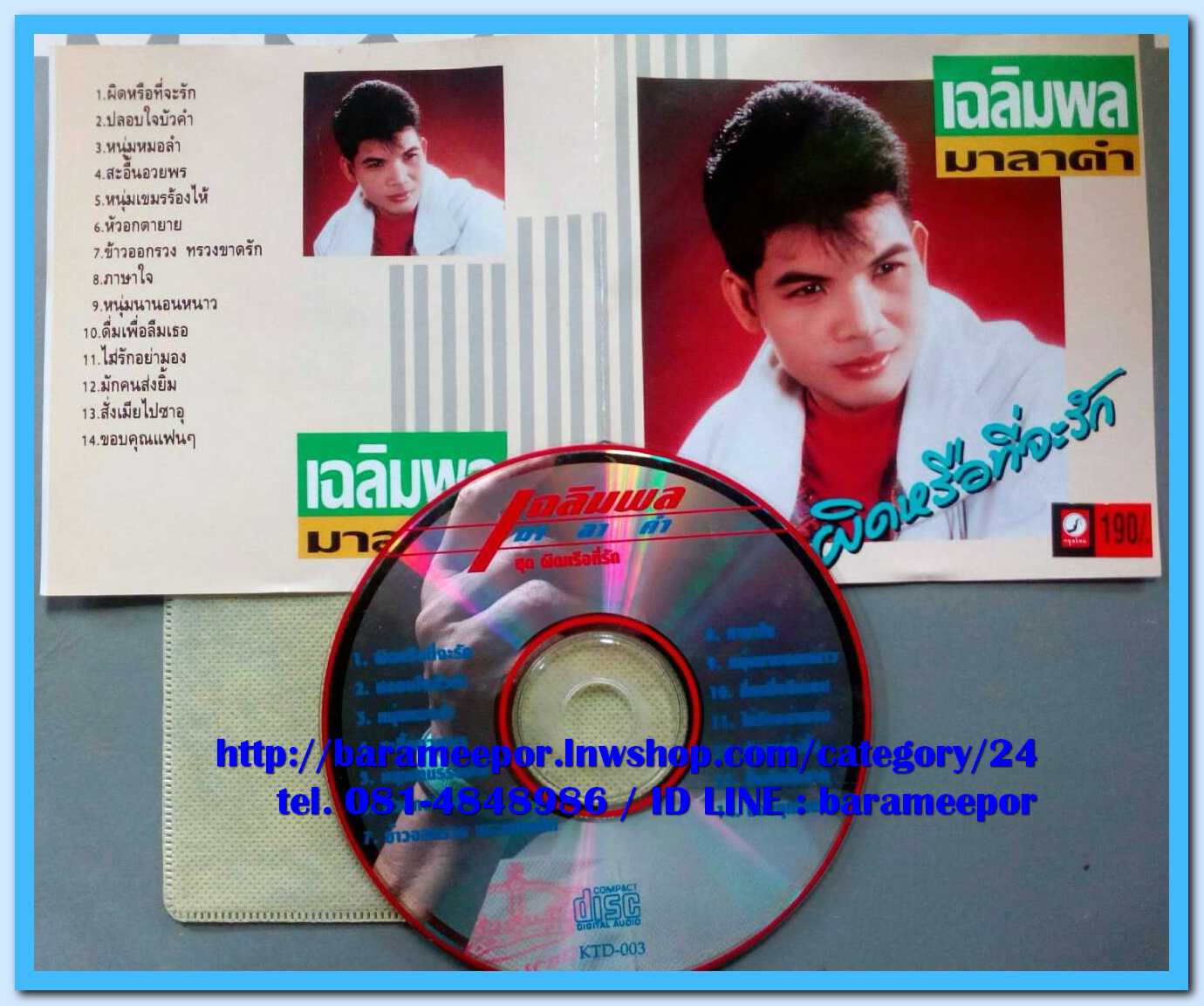 เฉลิมพล มาลาคำ ชุด ผิดหรือที่จะรัก