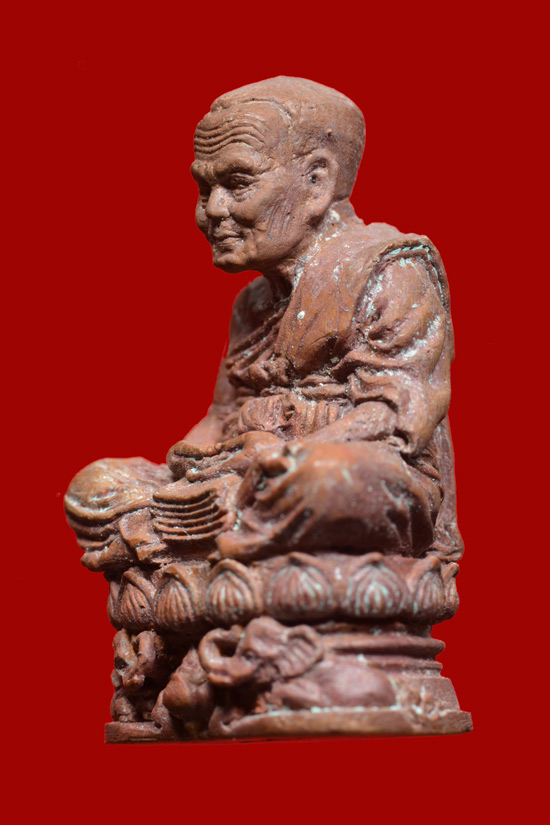 รูปหล่อลอยองค์บัวรอบ (ฐานคชสาร) หลวงพ่อทวด รุ่นกลันตัน54