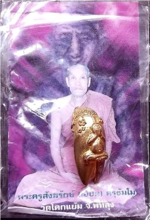 พระปิดตาแมลงทับ หลวงพ่อเอียด วัดโคกแย้ม พัทลุง ปี ๒๕๕๑