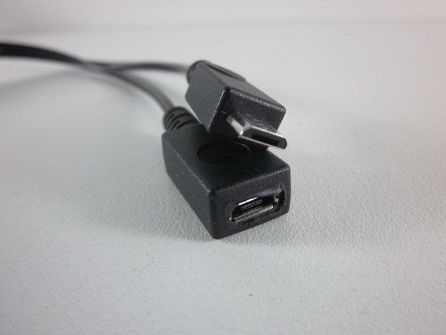 MICRO USB OTG +เพิ่มไฟ micro usb female