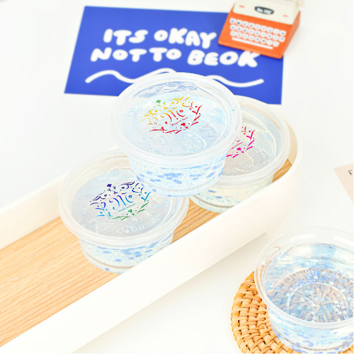 k431 สไลม์กากเพชร magic slime สลาม Slime สไลม์กระปุก 80 กรัม ของเล่นเสริมพัฒนาการเด็ก ฝึกทักษะ ฝึกกล้ามเนื้อมัดเล็ก