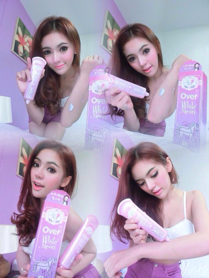 Over White Neon by Mn โอเวอร์ ไวท์ นีออน โลชั่นนีออน ปรับผิวเรียบเรียน กระจ่างใส ราคา 280 บาท