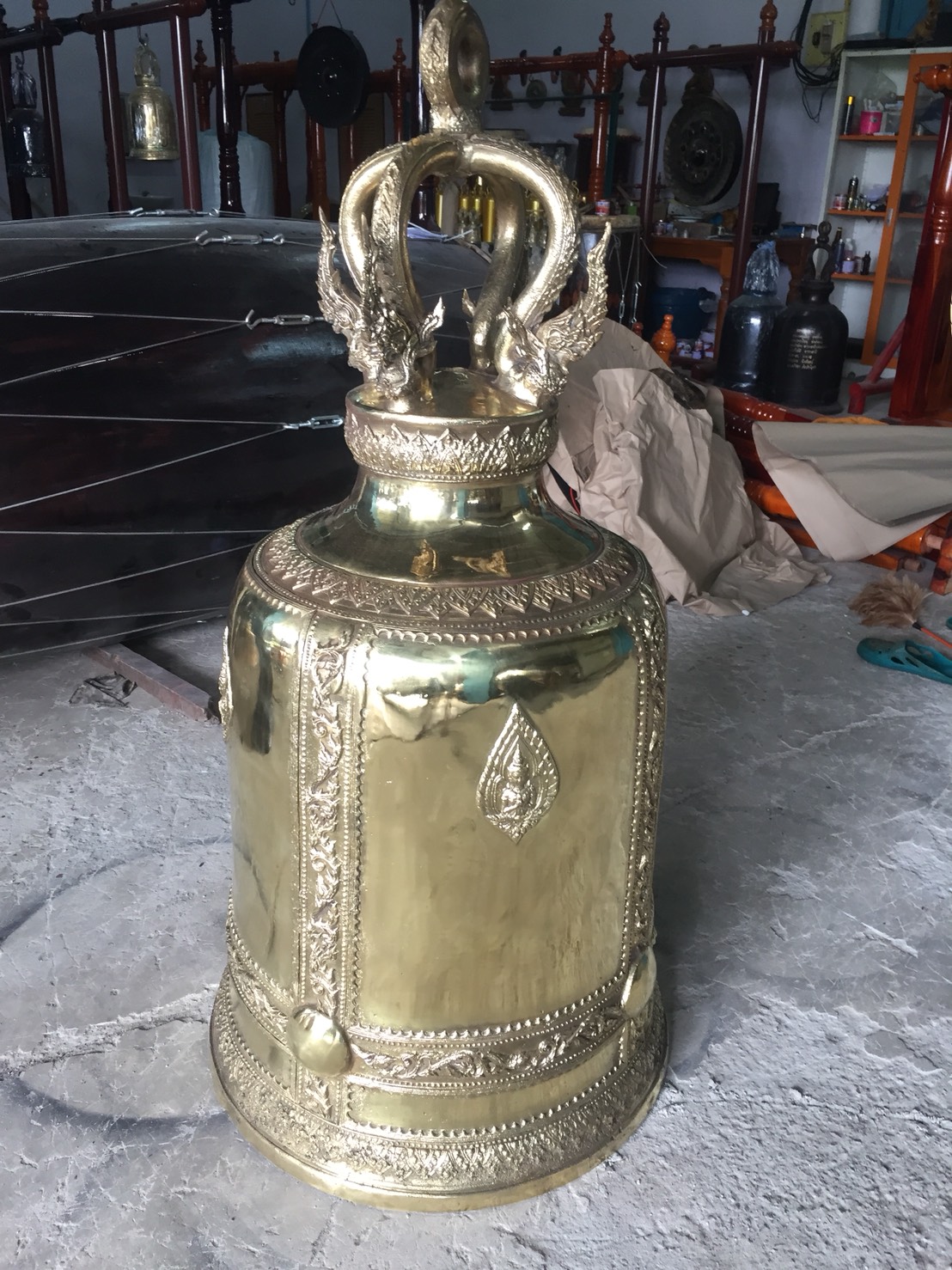 ระฆังวัด ขนาดใหญ่ 24 นิ้ว ทองเหลือง/สำริด