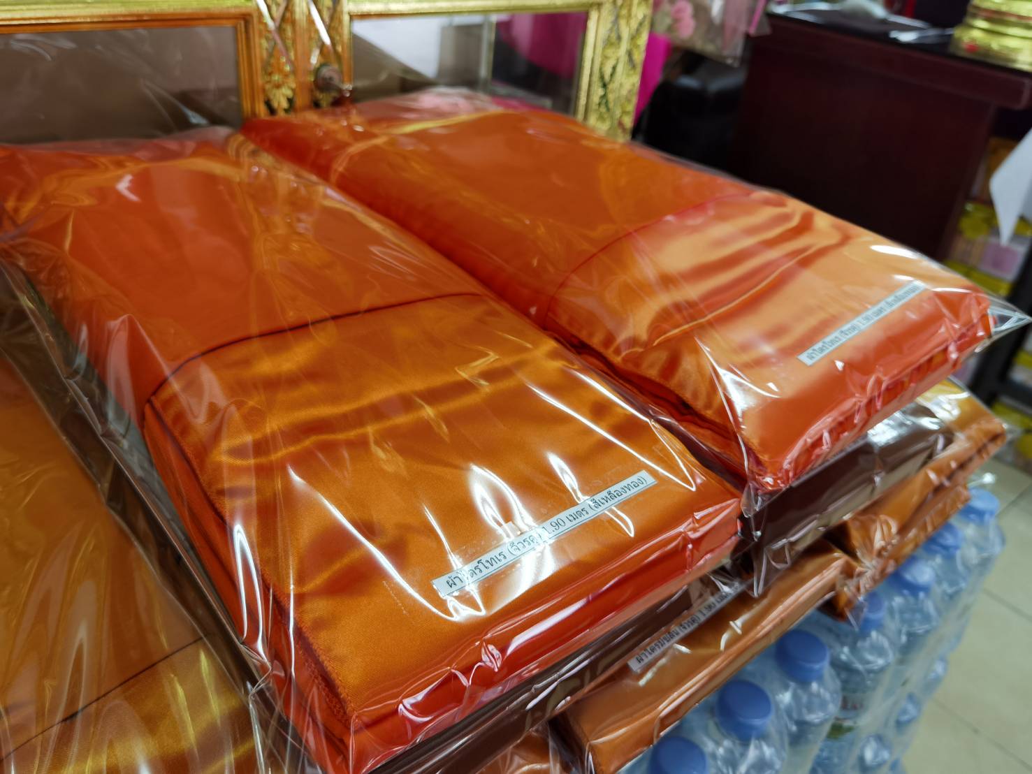 ผ้าไตรโทเร (จีวรคู่) 1.90 เมตร *ไม่มียี่ห้อ บรรจุถุงแก้วใส