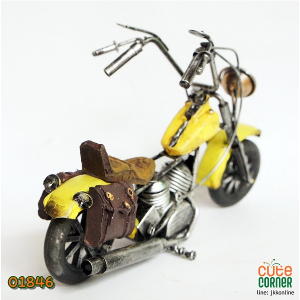 โมเดลรถมอเตอร์ไซค์ M241-Yellow ฟรีค่าส่ง