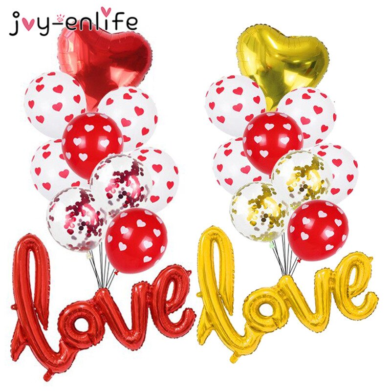 ลูกโป่งวาเลนไทน์ love เปลี่ยนสีได้ ราคาต่อช่อ