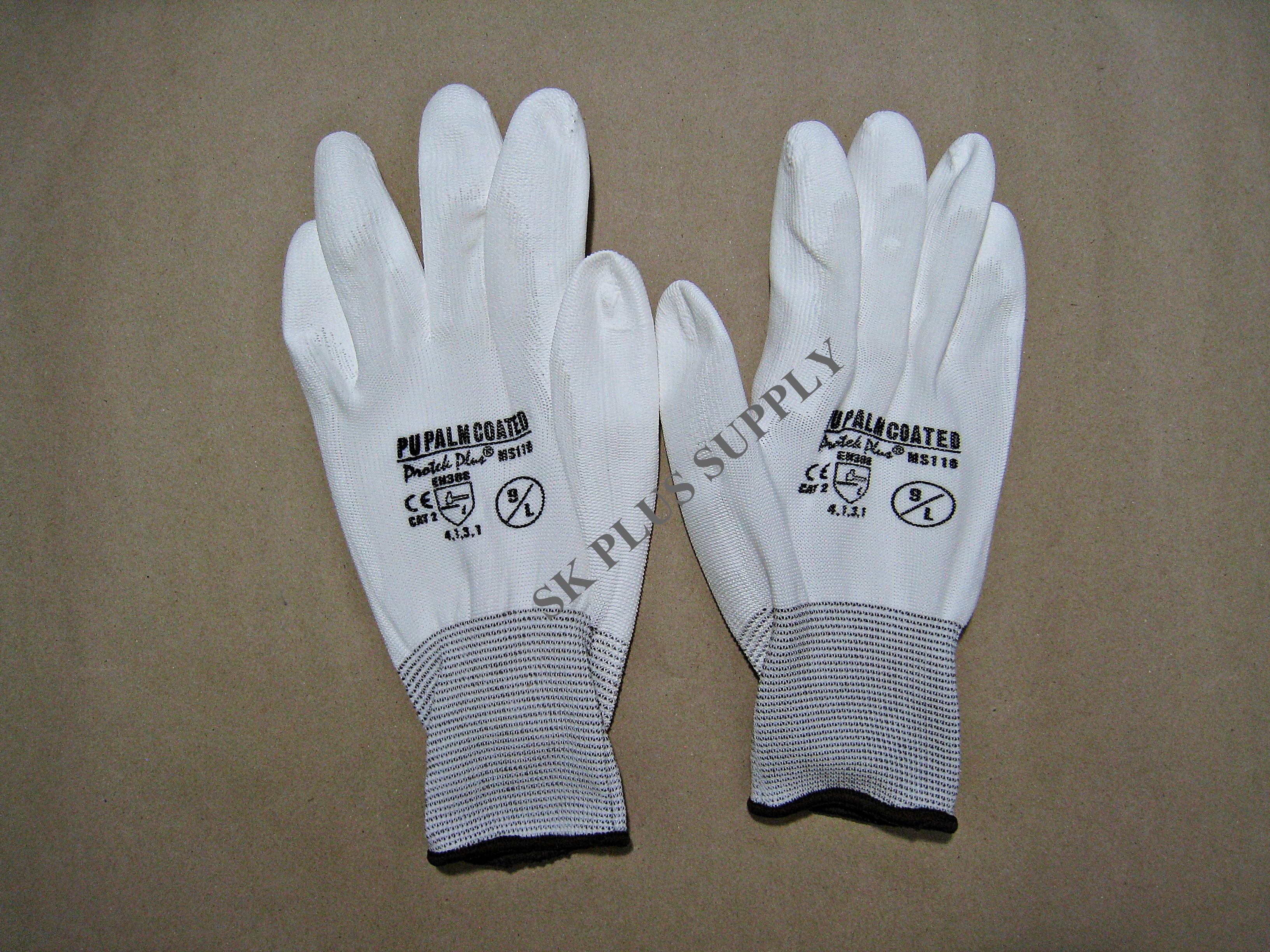 ถุงมือไนล่อนเคลือบโพลียูรีเทน