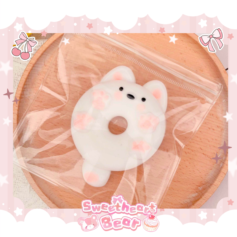 CB0833 ทาบะสกุชชี่ สกุชชี่ทาบะ SWEET HEART BEAR ของแท้ ฮาบะสกุชชี่