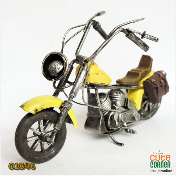 โมเดลรถมอเตอร์ไซค์ M241-Yellow ฟรีค่าส่ง