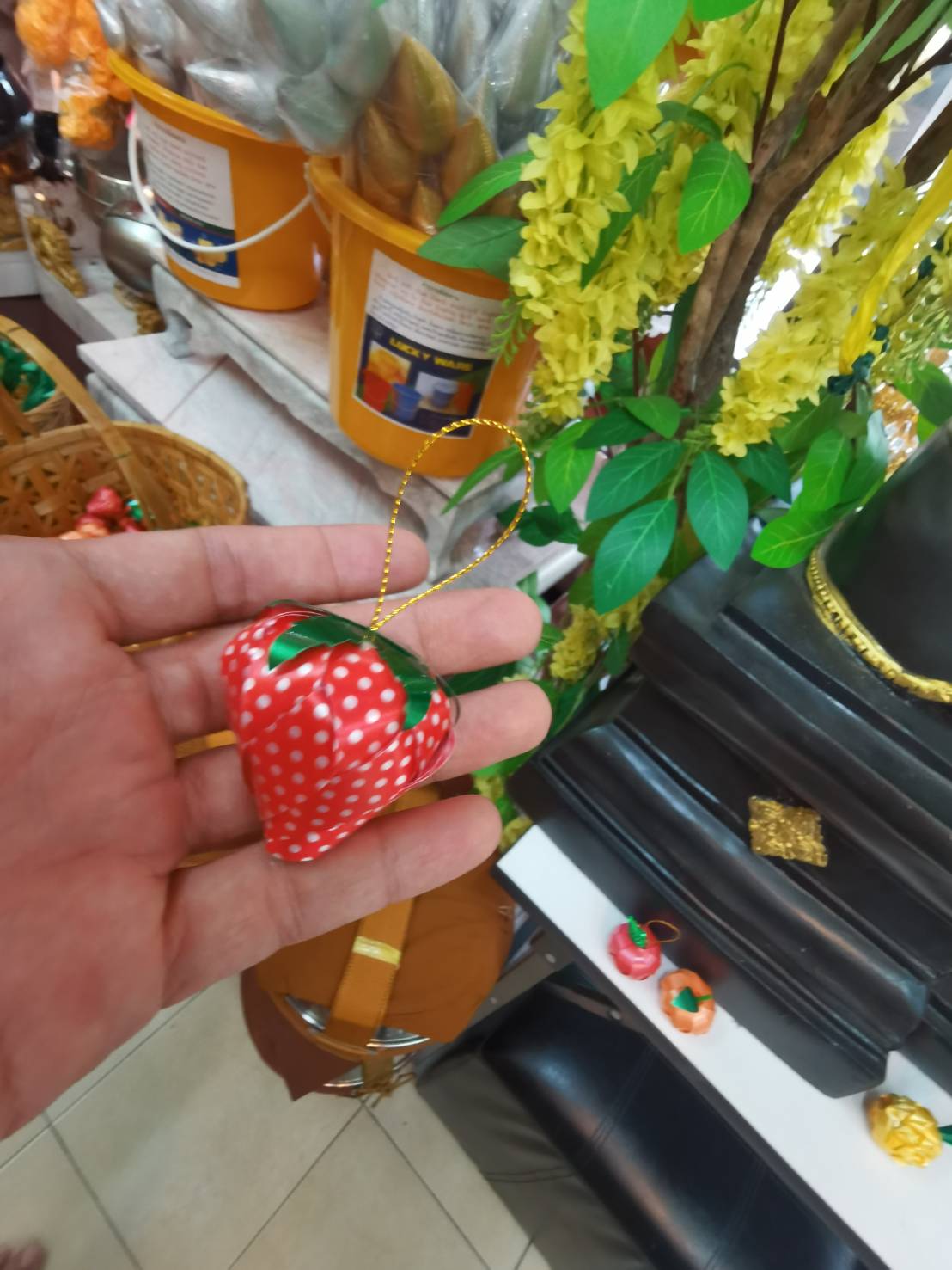 เหรียญโปรยทานผลไม้