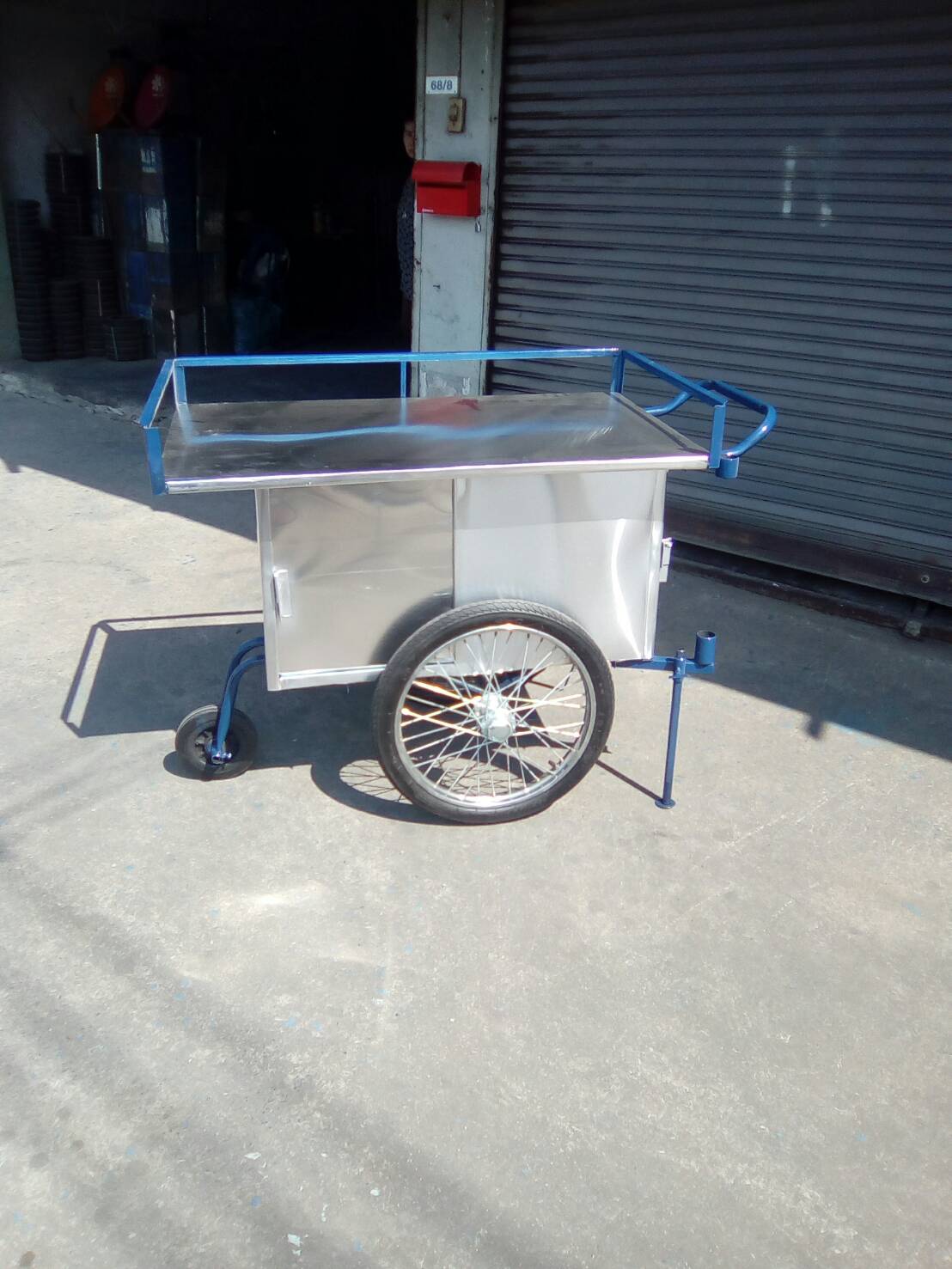 รถเข็นขายของแบบไม่มีหลังคา110 x 65 cm ของใหม่ ราคาโรงงาน