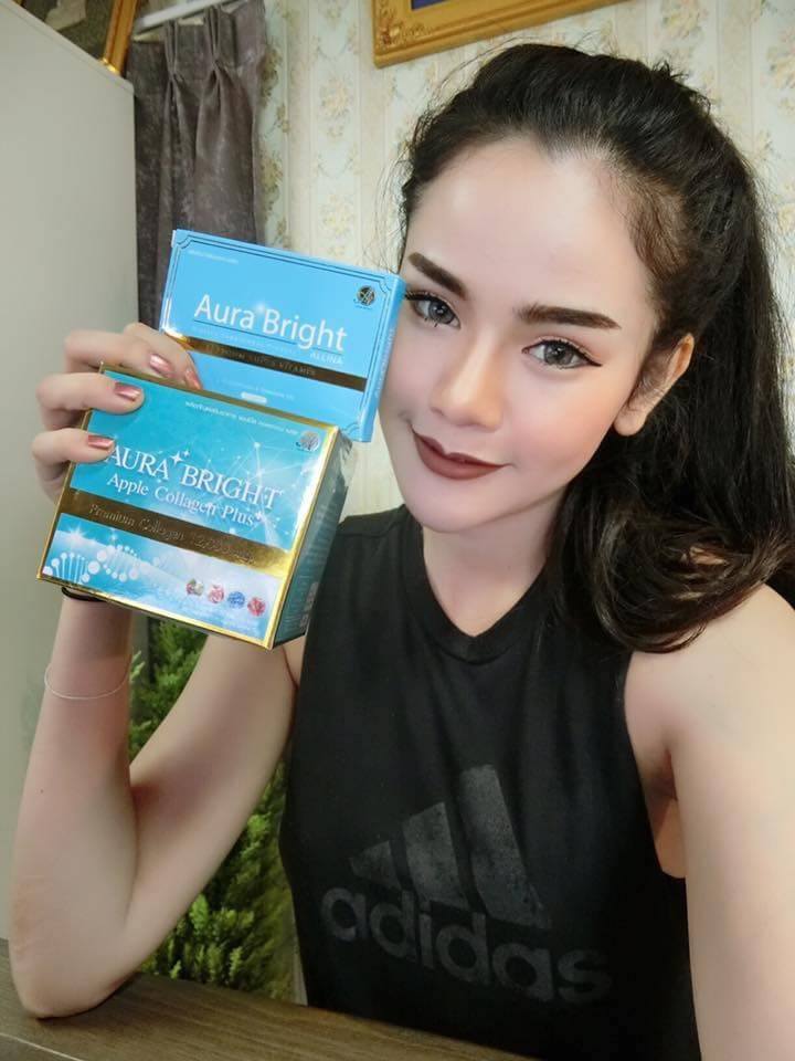Aura Bright Apple Collagen Plus ออร่า ไบร์ท แอปเปิ้ล คอลลาเจน พลัส เพื่อผิวกระจ่างใส