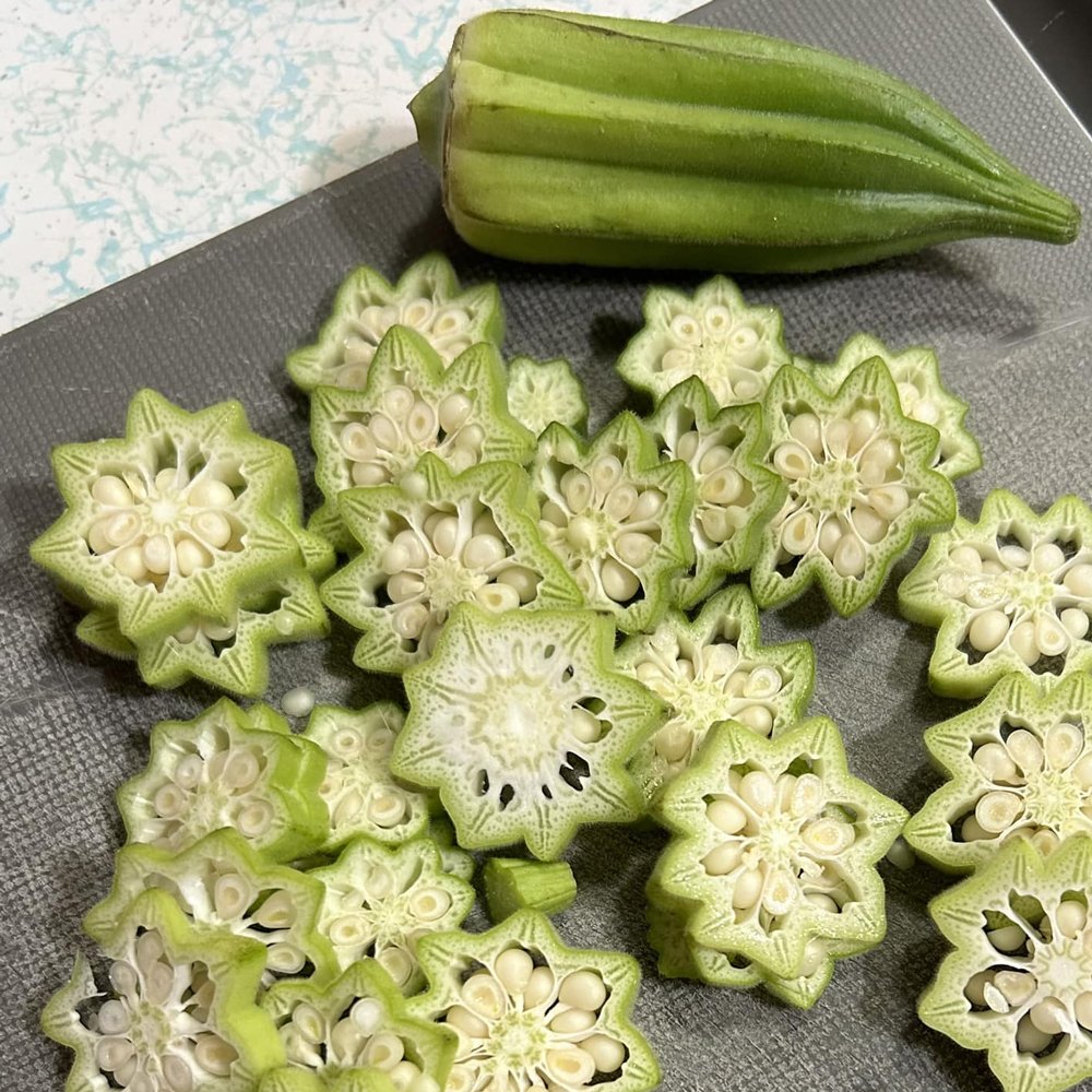 เมล็ดพันธุ์ กระเจี๊ยบเขียว สตาร์ออฟเดวิด Star Of David Okra Seed