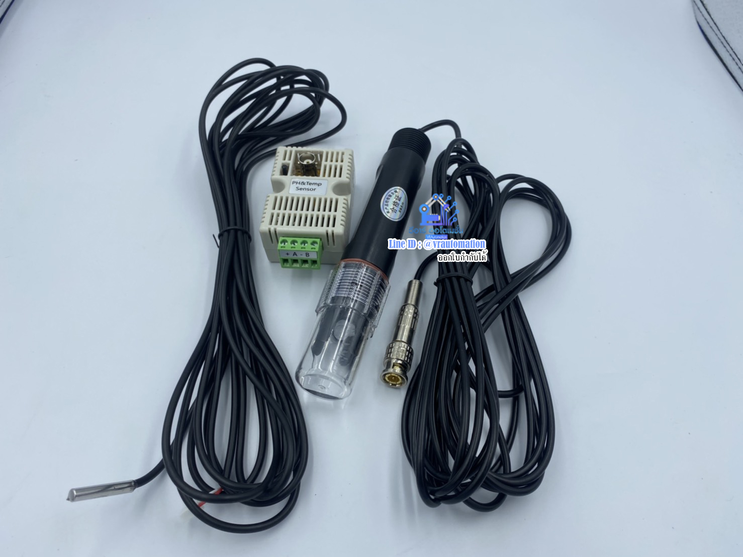 เซ็นเซอร์วัดค่า PH ในน้ำ และวัดอุณหภูมิ รอง RS-485 Modbus RTU