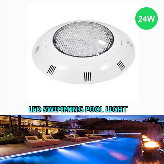 โคมไฟสระว่ายน้ำ Swimming Pool LED Lighting โคม PC+ABS 24W