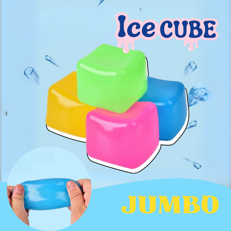 CB0835 สกุชชี่ก้อนน้ำแข็ง ทาบะก้อนน้ำแข็ง Ice Cube Fidget ทาบะสกุชชี่
