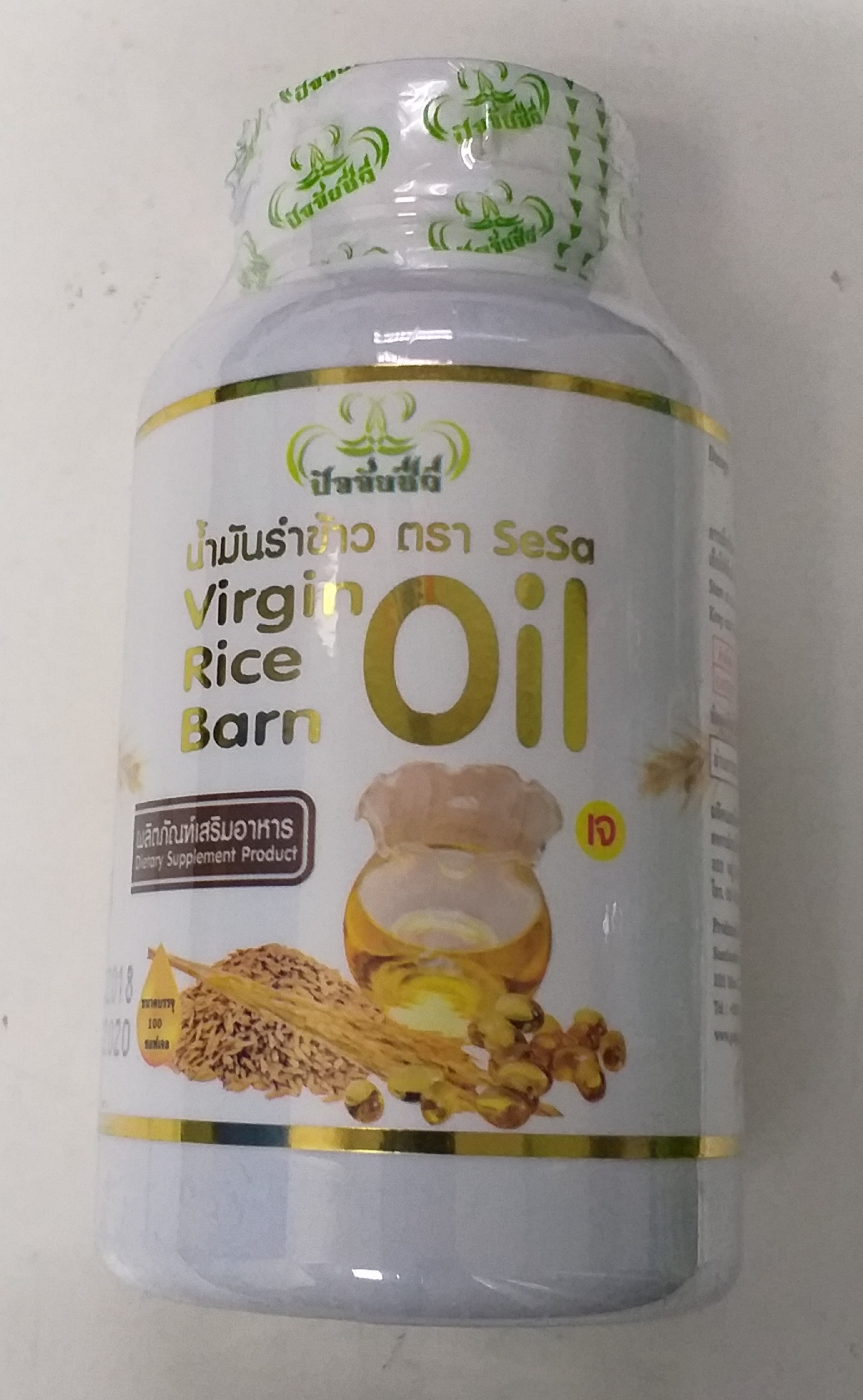 46-104-3500-2 นำ้มันรำข้าว ศรีษะ 100 cap พค 6