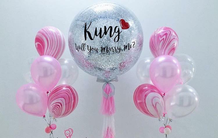 ลูกโป่งขอแต่งงาน will you marry me balloon