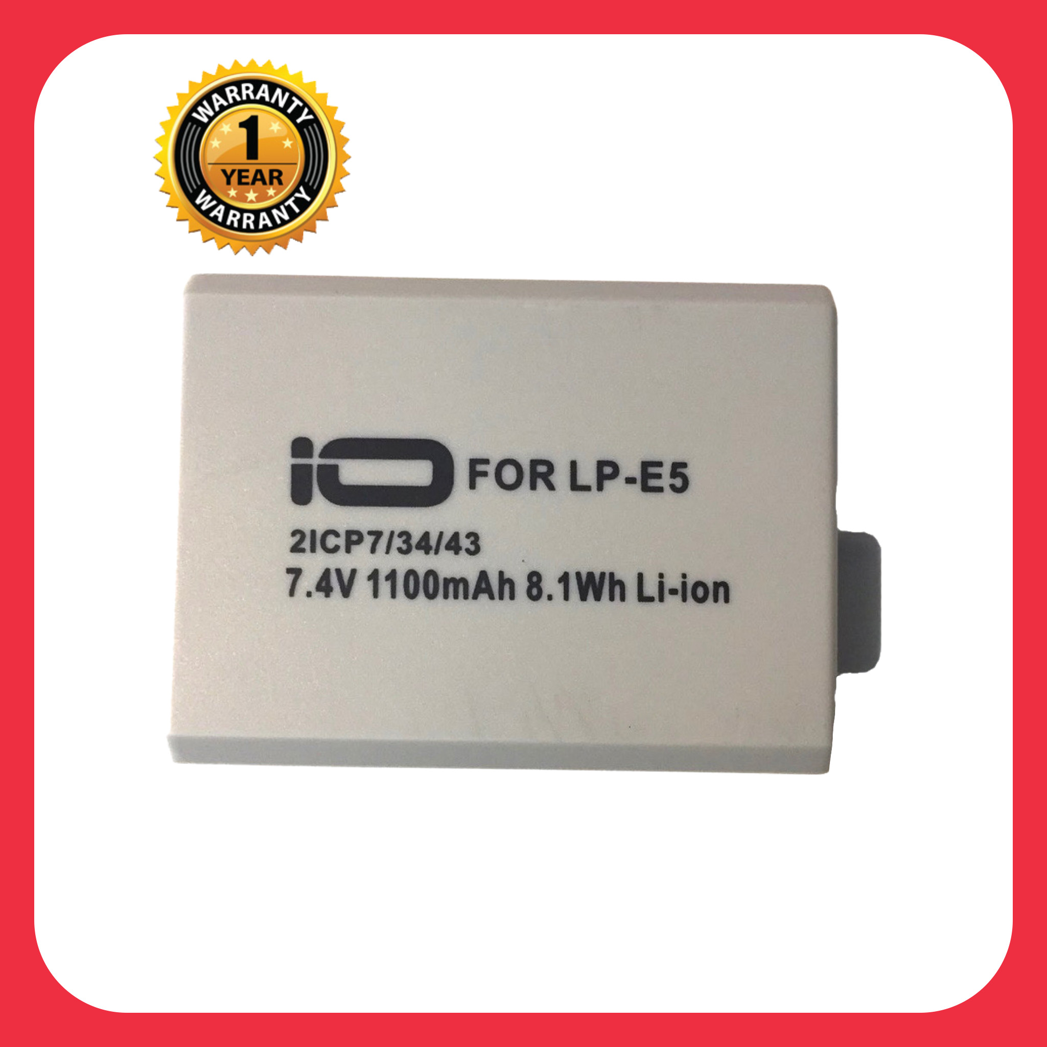 แบตเตอรี่ แคนนอน LP-E5/Canon Battery LP E5 แบตเตอรี่กล้อง Canon LP-E5 LPE5 Battery แบตแคนนอน สำหรับกล้อง Canon 450D, 500D, 1000D, EOS Rebel Xs, Rebel T1i, Kiss X3, Kiss X2, Rebel XS, Kiss F