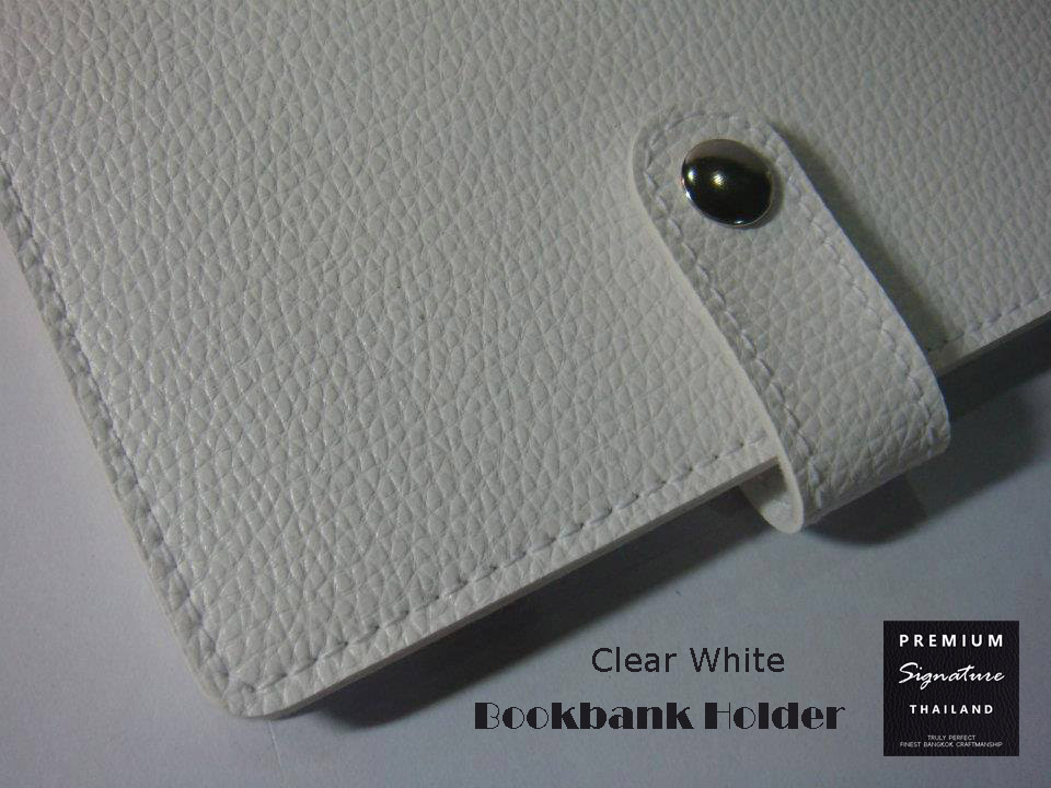 Clear White(ขาว) - Bookbank Holder