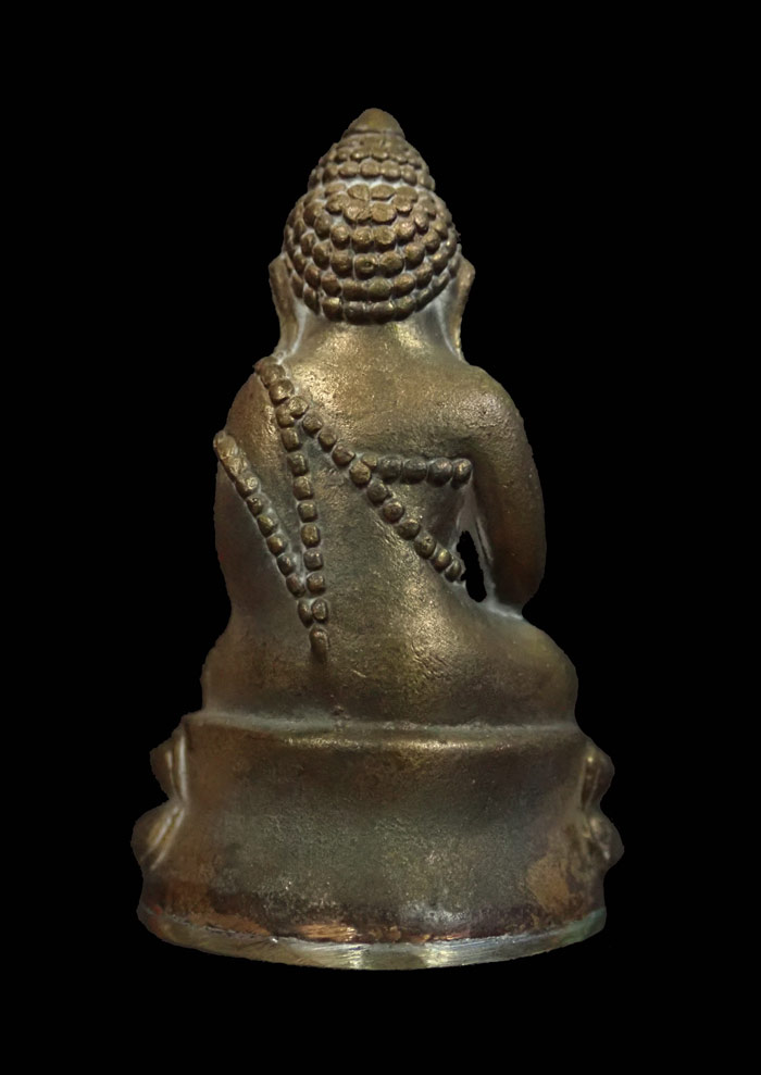 พระกริ่งอรหัง 100 ปี พิมพ์หน้าใหญ่ สมเด็จญาณสังวร วัดบวรนิเนศวิหาร ปี 2556 เนื้อสำริดก้นทองขาว หมายเลข 6893 (กริ่งดัง)