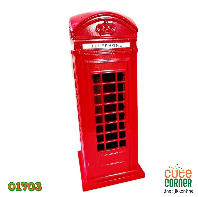 01703-โมเดลตู้โทรศัพท์ 18ซม - ฟรีค่าส่ง
