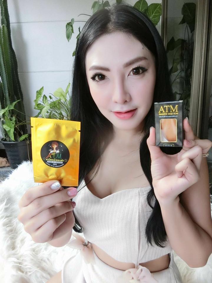สบู่เพชรทองคำ ATM Diamond Gold Soap