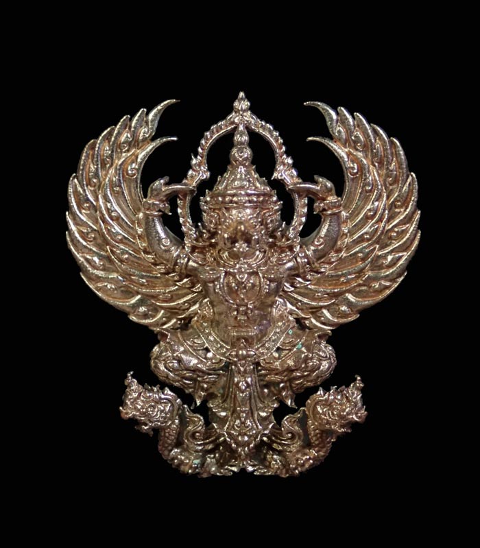พญาครุฑหยุดนาค รุ่นแรก รวยล้นฟ้า หลวงพ่อชม วัดโปรดสัตว์ จ.อยุธยา ปี 2561 เนื้อนวะ หมายเลข 591