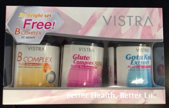 Vistra Be Bright Set แถมฟรี B-Complex 20 เม็ด