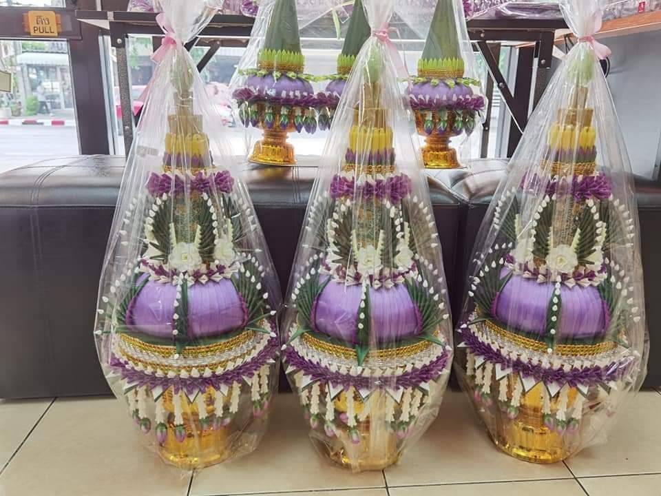 ต้นเทียนประยุก 1 ชุด มี 3 พาน