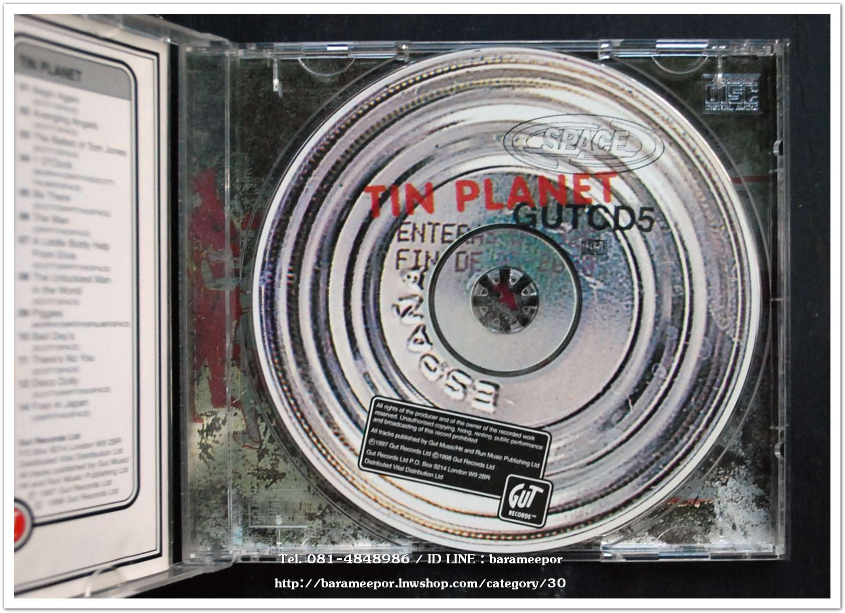 ซีดี.นักร้องญี่ปุ่น SPACE TIN PLANET GUTCD5 ฺสภาพสวย