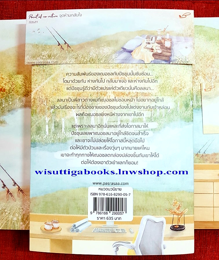 Point of no return จุดห้ามกลับใจ (2เล่มจบ+ที่คั่น+โปสการ์ดครบ+Jacketมีตำหนิมุมล่างซ้ายย่น) โดย ภัสรสา