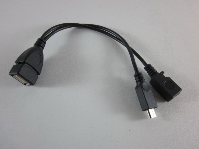 MICRO USB OTG +เพิ่มไฟ micro usb female